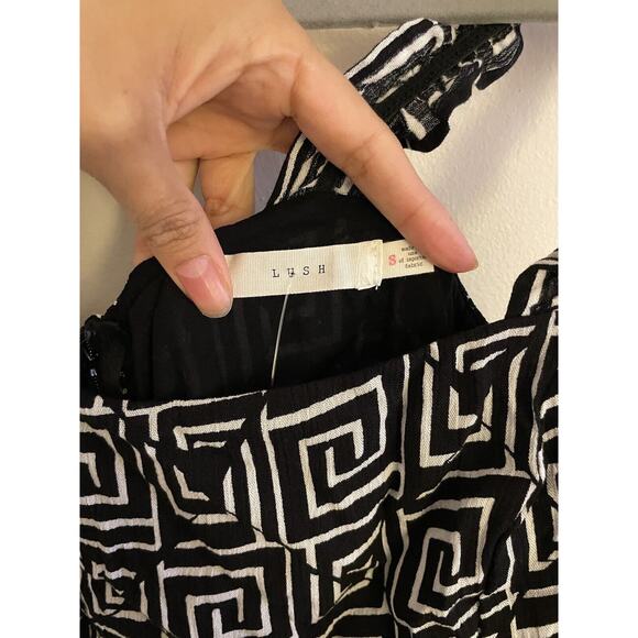 Urban Outfitters Dress Women’s Small Midi Black Lush Sleeveless Sundress Slit - Picture 2 of 7